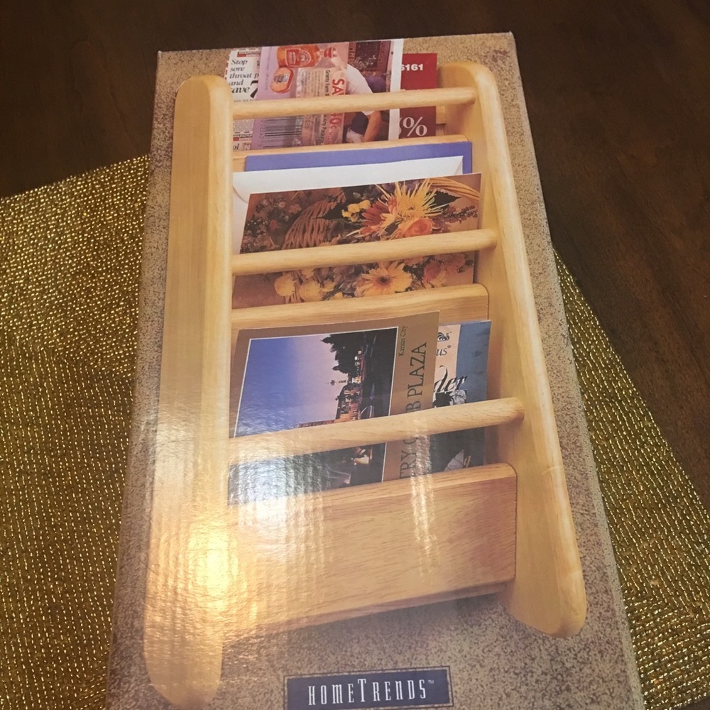 Brand new wooden  mail/letter carrier